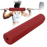 Wearslim Professional Barbell Pad 15 Inch Extra Thick Squat Pad Weight Lifting Neck and Shoulder Protective Pads - Fits 2 Inch Olympic Size Bars and a Smith Machine Bar Perfectly-Red