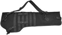 Jaegvida Shotgun Scabbard Bag Tactical Shotgun Soft Gun Scabbard Bag Shoulder Carry Scabbard Bag (Black)