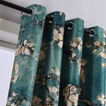 Taisier Home Apricot Blossom Curtains Printed,Vintage Curtain Drapes for Bedroom/Living Room Elegant Decorative Curtains 2 Panels Set,Ring Top Style Print Drapes,52"×63"