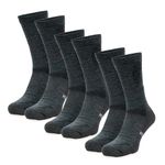 Merino Wool Hiking Socks - Premium Sport Socks For Men and Women - 85% Wool Hike Socks Unisex (Dark Green Pack of 3, US 4-8)