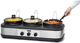 BELLA Triple Slow Cooker and Buffet