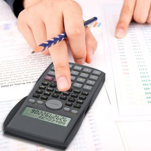Helect 2-Line Scientific Calculator – Engineering, School & Business, Black