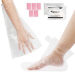 200 Counts Paraffin Wax Liners for Hands & Feet, Segbeauty Larger & Thicker Plastic Paraffin Wax Booties Bags, thera-py Wax Refill Socks & Gloves Paraffin Bath Mitts Covers for Wax treat-ment