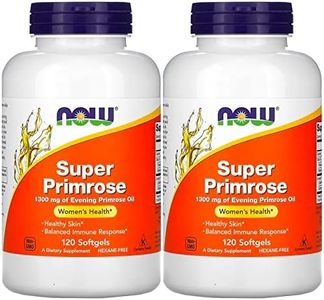 Now Foods Super Primrose 1300mg, 120 gels (Pack of 2)