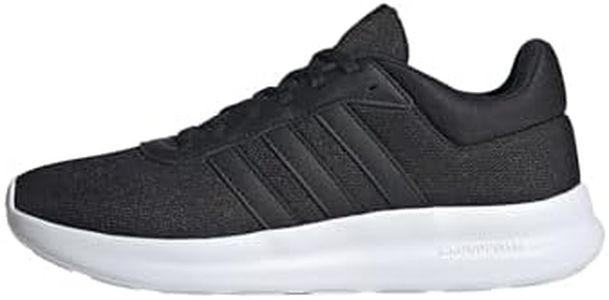 adidas Femme Lite Racer 4.0 Shoes Chaussures, Core Black/Core Black/Iron Metallic, 39 1/3 EU
