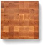 John Boos Boos Block CCB Series Large Reversible Wood Chopping Board, 3-Inch Thickness, 12" x 12" x 3", Maple