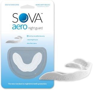 SOVA Aero Night Guard - 1.6mm Thin - Custom-Molded Fit - Protects Against Nighttime Teeth Grinding & Clenching - Odor & Taste Free - Remoldable Up to 20 Times - Non Toxic