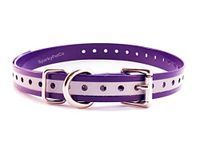 Sparky Pet Co - 1" Reflective Purple Roller Buckle High Flex Waterproof Replacement Collar - Compatible with Garmin, Dogtra, E Collar, PetSafe, SportDOG Systems