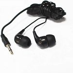 100 Pack Classroom Headphones Bulk Disposable in-Ear Earphone Low Cost Earbuds Headphone for School Library Hospital Gyms