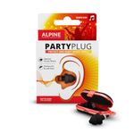 Alpine PartyPlug Ear Plugs for Concerts – Noise Cancelling Ear Plugs for Party and Clubbing – 21dB Premium Hearing Protection Against Loud Sound & Party Music – 1 Pair Reusable Earplugs (Black)