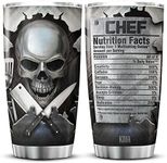 KOIXA Skull Tumbler Chef Gifts For 