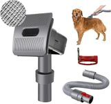 For Dyson Dog Brush Only Compatible with V7 V8 V10 V11 V12 V15 Vacuum Pet Grooming Kit with Extention Hose and Trigger Lock for Dyson Pet Attachment