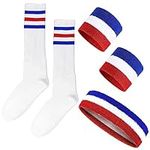 5 Pieces Red White and Blue Sweatba