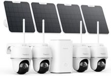 REOLINK 4K Solar Security Cameras Wireless Outdoor System, Color Night Vision, 360° Pan Tilt Auto-Tracking, 2.4/5 GHz Wi-Fi 6, Encrypted Local Storage, No Subscription, Home Hub with 4X Argus PT Ultra