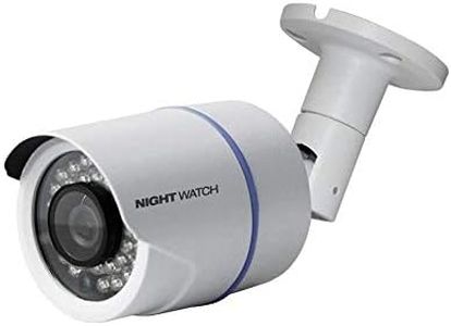 Night Watch Security 1 Pack Analog HD 1080p Wired Bullet Camera (White, Camera Only, Compatible with Night Owl DVRs)