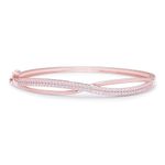 ZAVYA 925 Sterling Silver CZ Infinity Rose Gold Plating Bracelet | Gift for Women and Girls | With Certificate of Authenticity and 925 Hallmark | Karwachauth Gift for Wife