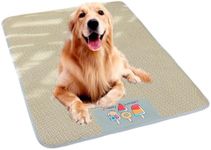 Pet Cooling Mat Self Cool Pad Summer Bamboo Rattan Woven Sleeping Rest Mats for Dogs and Cats Portable Pet Cooling Blanket XLarge (90cm x 70cm)