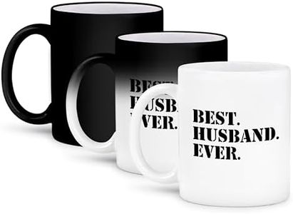 3dRose Best Husband Ever - Fun Romantic Married wedded Love Gifts for him for Anniversary or Valentines Day - Magic Transforming Mug, 11oz