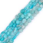 Sweet & Happy Girl's Store 5X7mm Freeform Potato Shape Gemstone Natural Amazonite Beads Strand 15 Inch Jewellery Making Beads