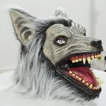 Werewolf Mask Scary Full Head Latex Wolf Head Masks Scary Horror Mask Fancy Dress for Halloween Carnival Costume Party