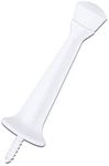 Designers Impressions White Heavy Duty Solid Rigid Door Stop w/ Rubber Tip : 7146 - 25 Pack