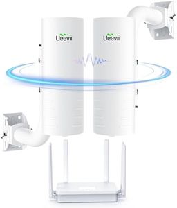 Wireless Bridge Point to Point Outdoor CPE452Kit, with AX3000 WiFi Router, Adjustable Pole Mount, 5.8G 3KM Range WiFi Bridge PtP/PtMP,Work with Starlink,Extend Network to Barn Garage,24V POE Powered