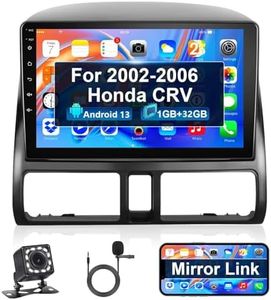 Android Double Din Car Stereo Radio for Honda CRV 2002 2003 2004 2005 2006, 9'' Touch Screen Bluetooth Car Audio Receiver with GPS Navigation Mirror Link WiFi/FM/SWC/HiFi/USB/RDS Backup Camera