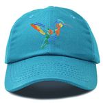 DALIX Hummingbird Hat Baseball Cap Mom Nature Wildlife Birdwatcher Gift, Teal, One Size