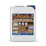 Roxil Enhanced Decking Oil 5L Clear - Weatherproof, Nourish and Protect Outdoor Wood with Added UV Protection