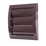 Vent Systems Ø100 mm / 4" Inch - Brown Air Vent Plastic Cover - Louvered Outdoor Opening Flap Vent Built - in Pest Guard Screen HVAC for Home Improvement