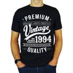 My Generation T-Shirts Vintage Year - Aged to Perfection - 30th Birthday Gift | Present Mens T-Shirt Black L