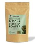 Organic Matcha Green Tea Powder - 100g (33 Servings). Culinary Grade Korean Matcha, Premium Quality, Natural Source of Energy, High in Antioxidants, Pesticide-Free, Vegan. Yin & Yang Superfoods