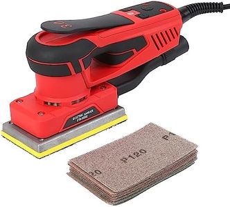 GarveeTech Electric Sheet Sander, 260W Brushless Motor, Sander Tool, Precise Speed Control, Includes 12 Sanding Papers, 4000-10000RPM for Woodworking, Polishing, Carpentry