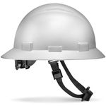 Pyramex Full Brim Hard Hat with White Textured Design, 6 Point Suspension, by Acerpal