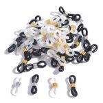 Yadiana Eyeglasses Chain Ends, Adjustable Anti Slip Glasses Strap, Silicone Eyeglasses Chain Connectors Holder for Eye Glasses Sunglasses Necklace (40Pcs)