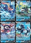 Pokemon V - 4 Card Lot - Water Types - Greninja V 073/264 - Inteleon V 049/193