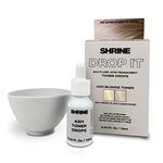 SHRINE Drop-It ASH BLONDE Toner | Customisable Anti-Brass Toner Drops to Remove Yellow Tones | Smoky Blonde Finish | Vegan, Cruelty-Free, Damage-Free Conditioning Toner | 200 drops/bottle