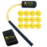 Rope Bat - The Ultimate Hitting System w/Soft Training Balls - Baseball & Softball Swing Trainer, Training Tool, Batting Aid