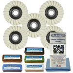 Angle Grinder Metal Polishing Kit Aluminium Alloy Steels Flap Felt 11pc