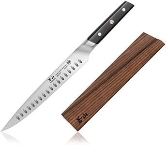 Cangshan TC Series 1021103 Swedish 14C28N Steel Forged 23cm Carving Knife and Wood Sheath Set