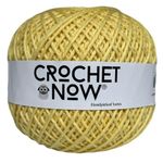 Crochet Now |100% Baby Cotton Thick Yarn 4 Ply (150 Grams) in Balls Goes with 3.5mm Hook for Crochet/Knitting Craft Projects((Light Yellow)