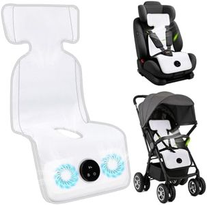 Fotgear Baby Strollers & Car Seats Cooling Pad with 2 Built-in Fans, White
