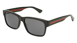 Gucci Men's GG0340S-006 Sunglasses, Black (Negro/Multicolor), 58.0