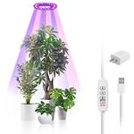 Probapro Grow Light, Plant Light for Indoor Plants, 5000K Full Spectrum Plant Grow Light, Dimmable, Auto On/Off Timer 3/9/12 Hours,