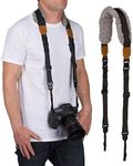 Movo MP-SS8 DSLR Camera Strap – Quick Release Sheepskin Neck Sling Shoulder Harness, Wrist Strap for Binoculars and Cameras