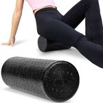 Vive Foam Roller - 12 Inch High Density Massage Stick for Back, Firm Trigger Point, Yoga, Physical Therapy and Exercise - Long Round Massager for Leg, Calf, Deep Muscle Tissue Full Body Stretch