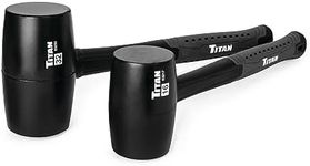 Titan 63220 2-Piece Rubber Mallet Set Includes 16oz and 32oz