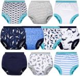 BIG ELEPHANT Toddler Potty Training Underwear - Baby Boys Cotton Toilet Training Pants 10 Pack, 4T