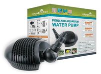 AllPondSolutions Pond Filter Pump 10000 L/H, Fully Submersible - Energy Efficient Koi Fish Waterfall Pump 6mm Solids Handling. 10000PP