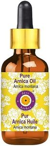 Deve Herbes Pure Arnica Oil (Arnica montana) with Glass Dropper 30ml (1 oz)